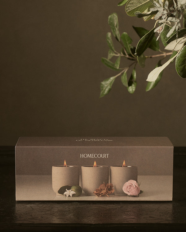 Homecourt Mini Candle Set –3 Signature Votives